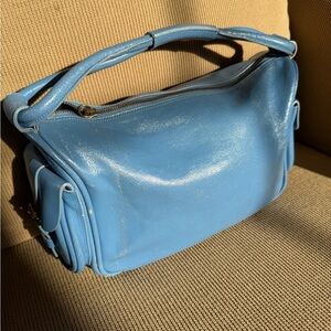 Miu Miu Vintage Side Pouch Blue Lther Handbag-Make me an offer